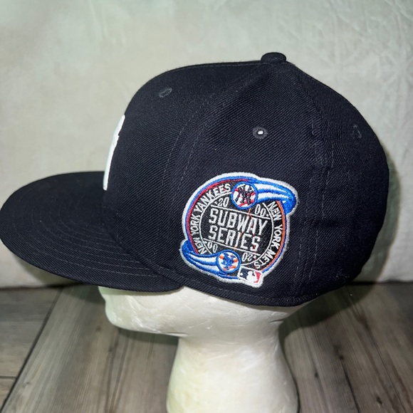 Vintage New York Yankees New Era 2000 Subway Series Fitted Hat Cap Adult 7 1/4 - Picture 2 of 9